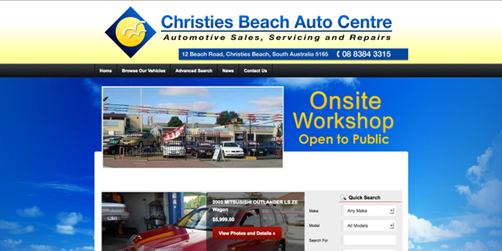 New Website Launched for Christies Beach Auto Centre!